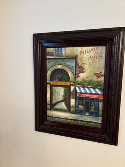 Paintings all framed