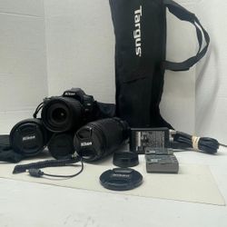 NIKON D90 DSLR 18-105MM 50MM F/1.4G 70-300MM VR MB-D80 3 LENS KIT (CMP129055)