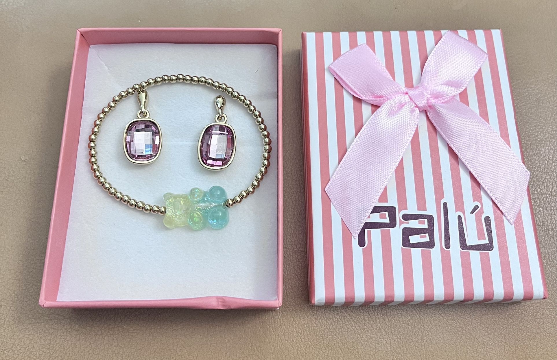 14k Gold Filled Bracelet And Gold Plated Earrings