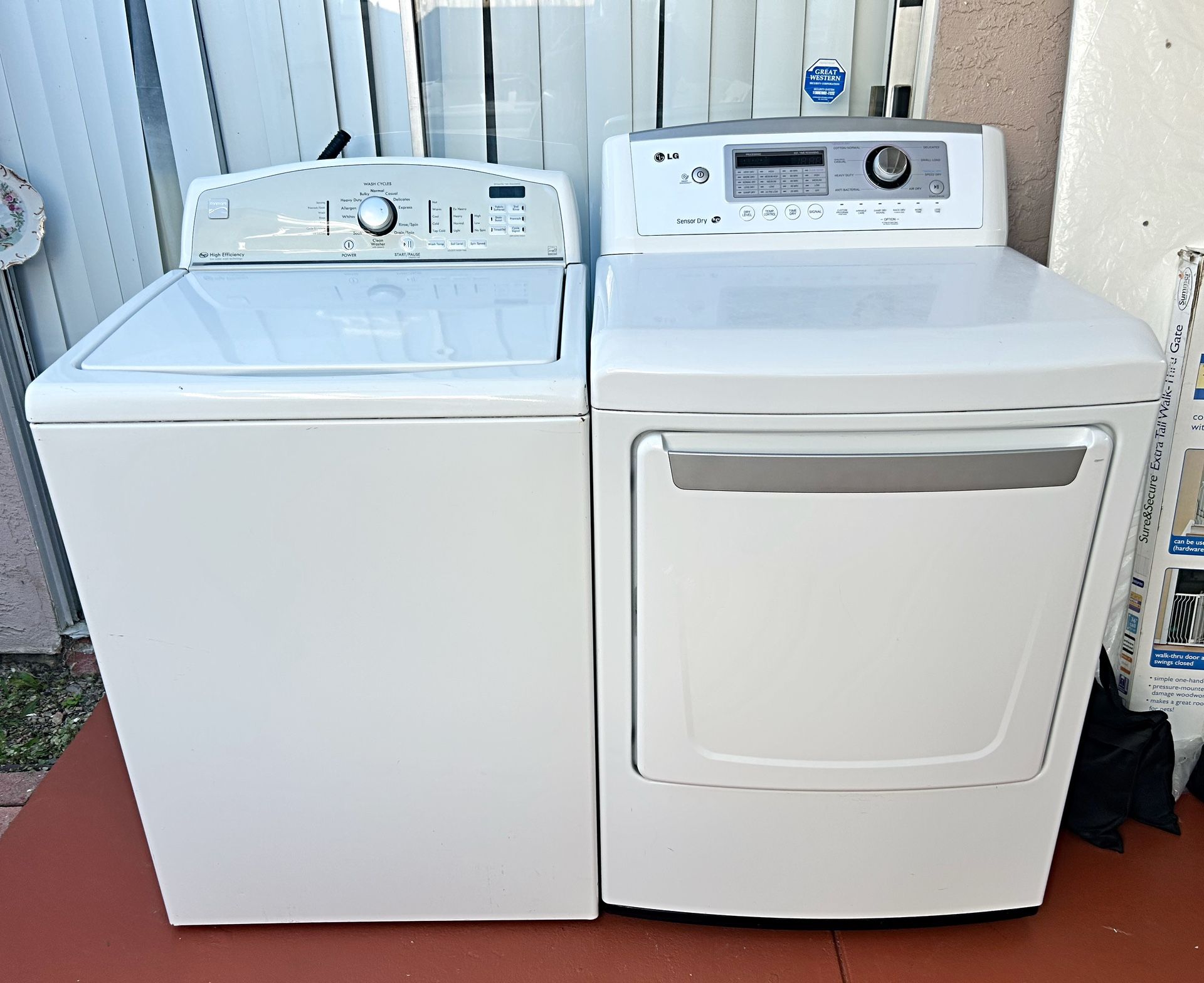 Washer And Dryer