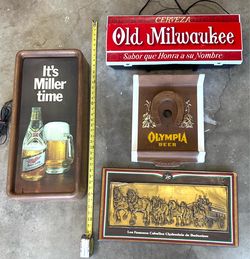 Beer signs vintage 70’s-80’s