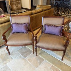 Ethan Allen Formal Armchairs