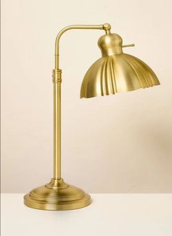 Fluted Scallop Brass Table Lamp - Hearth & Hand with Magnolia, Brass, 27”