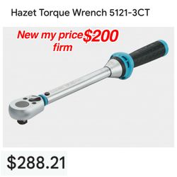 New Hazet 5121-3CT Torque Wrench with Reversible Ratchet, 1/2" Drive, 20-120 Nm $200 firm pick up east Palmdale cash only. No lower