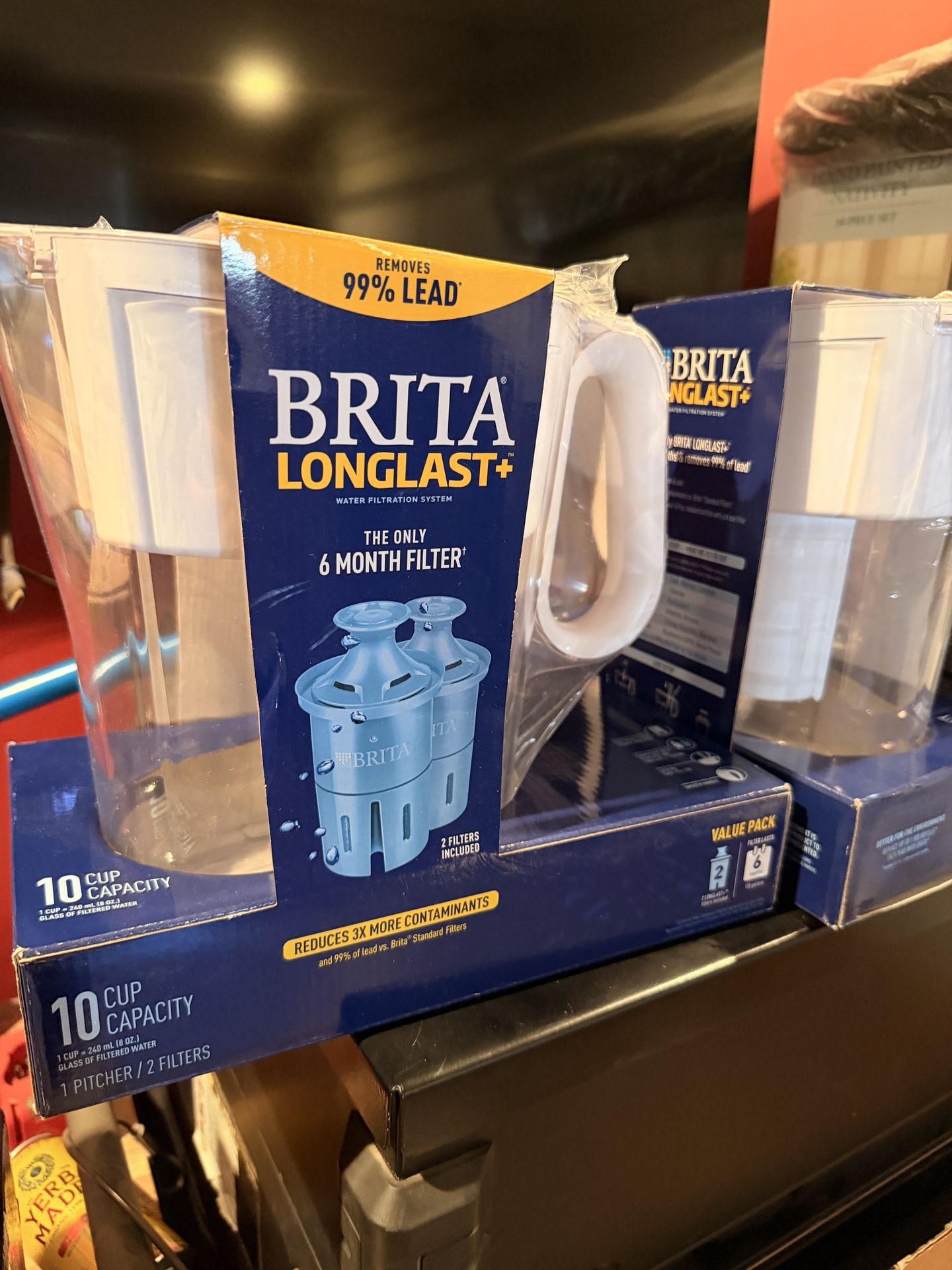 Brita Wave Large 10-Cup Water Filter Pitcher with 2 Longlast+ Filters