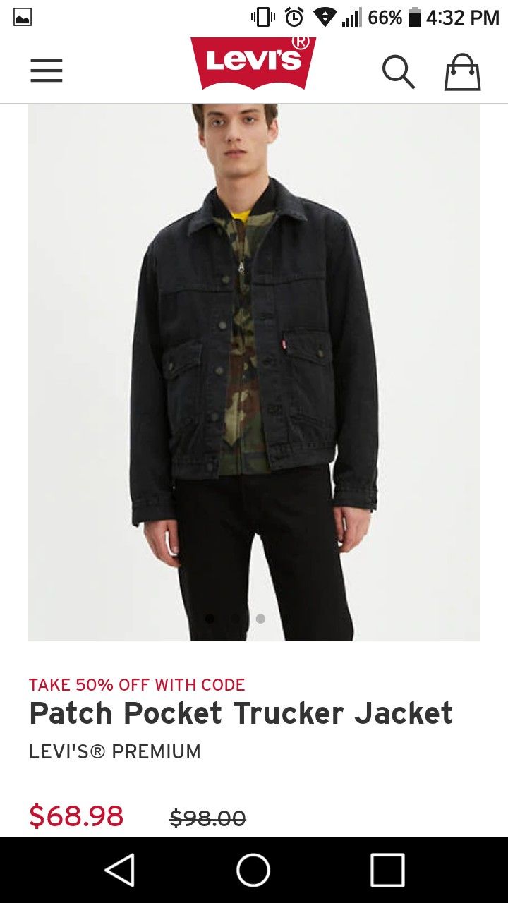 Levis Premium Patch Pocket Trucker Jacket