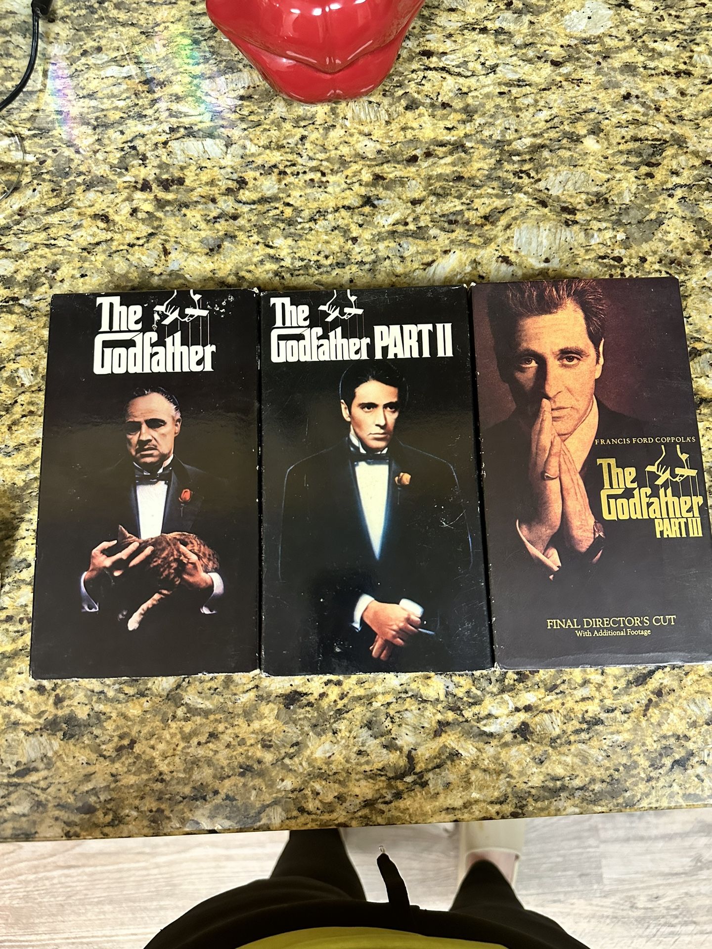 The Godfather VHS 1,2 and 3