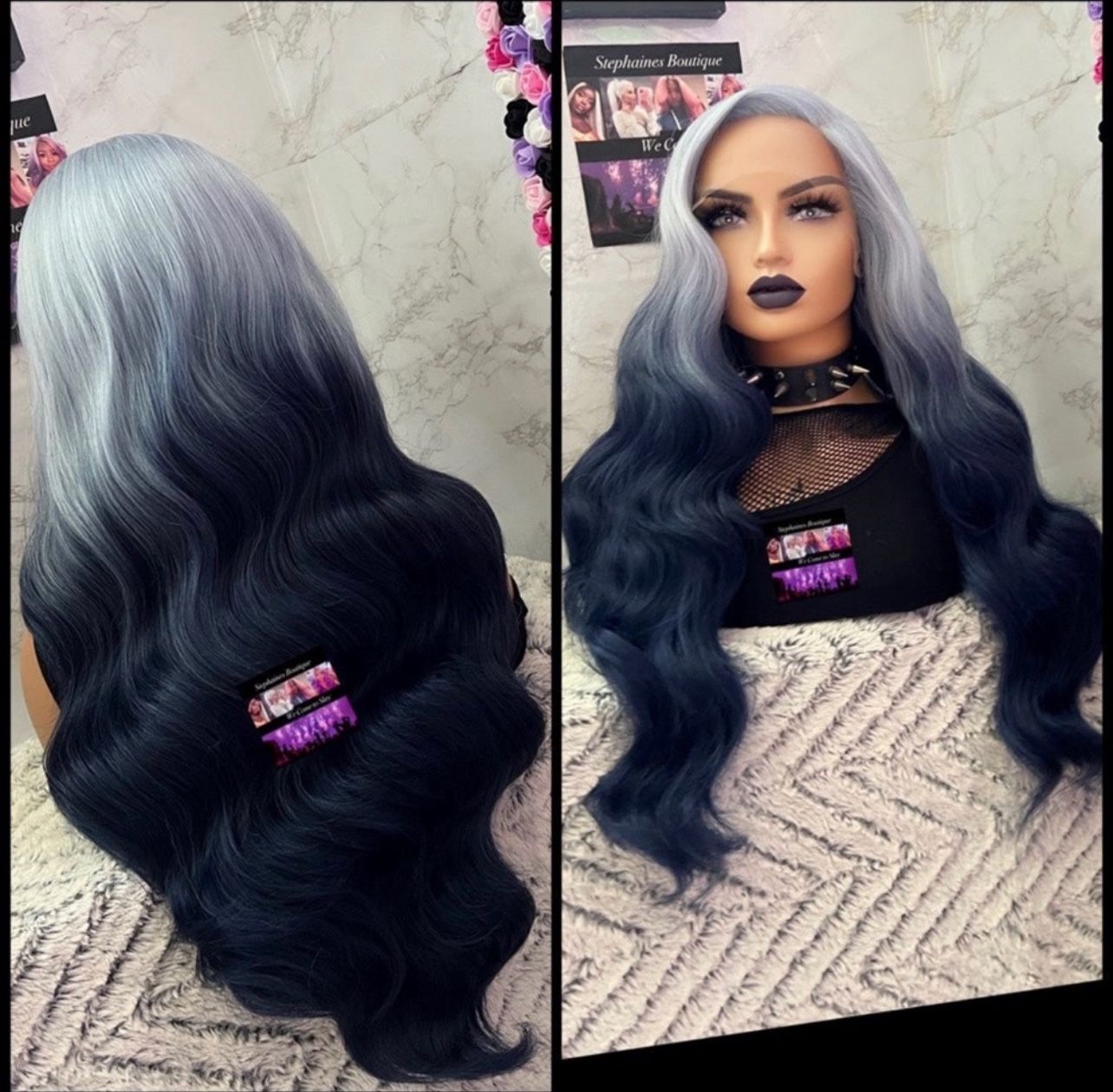 Human Hair Blended Lace Front Wig
