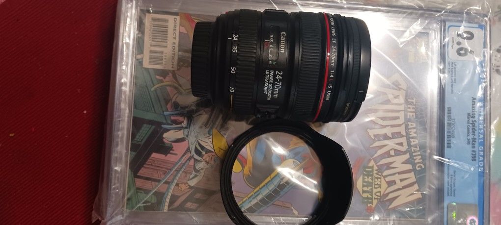 Canon EF24 70mm F2.8L II USM Standard Zoom Lens for EOS DSLR Cameras Black