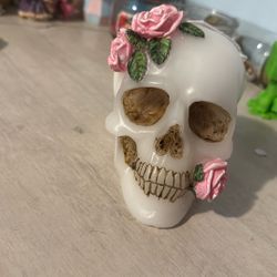 Cute Skull Candle Decor