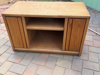 Oak entertainment center