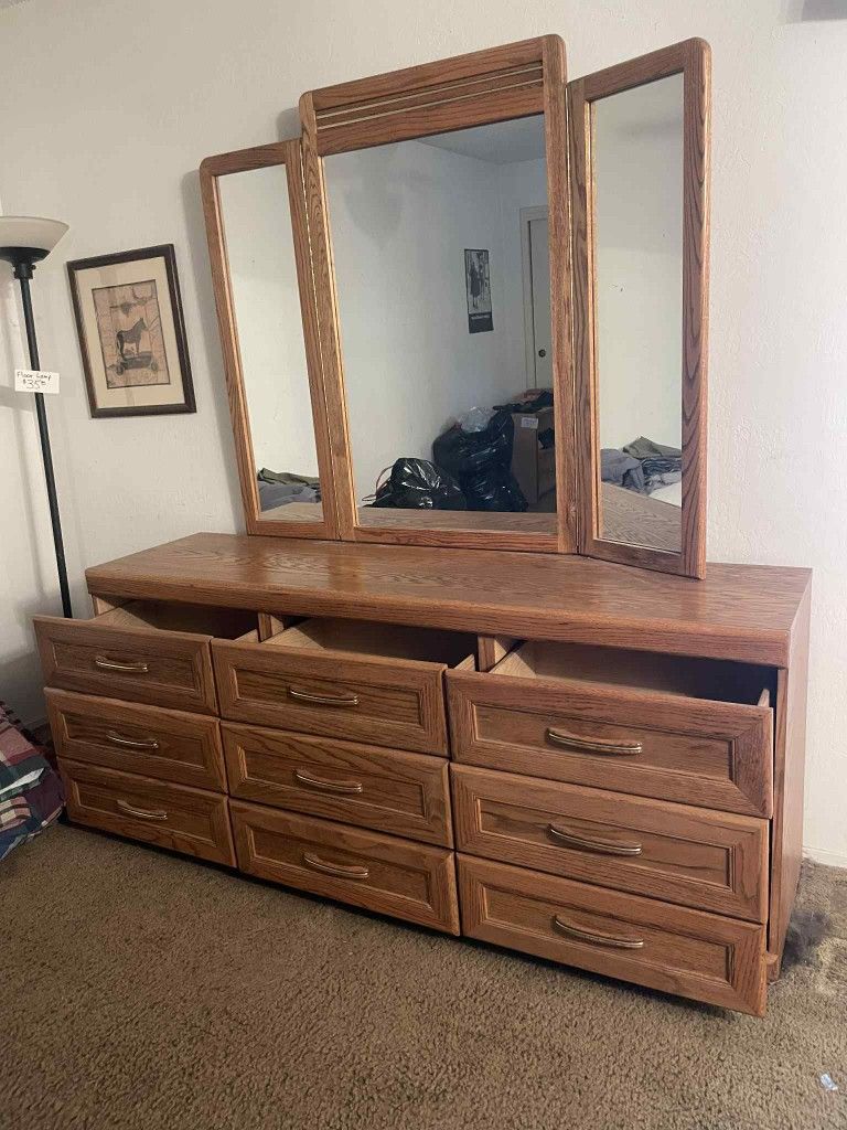 Long Dresser With Mirror