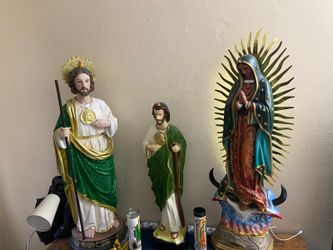Vedo santos los mas grande san judas tad3o y la virgen de guadalupe