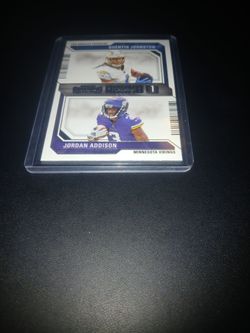 Quentin Johnston & Jordan Addison NFL Rookie Card