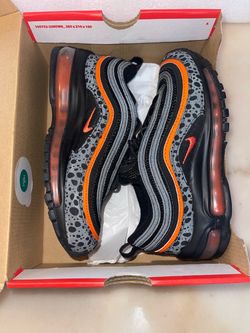 Nike Air Max 97 GS Safari Black Safety Orange DX3088-001 Size 4Y Women’s 5.5