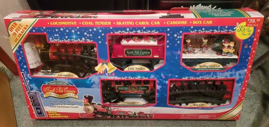 North Pole Express Train & Oversized Musical Light-Up Snow Globe