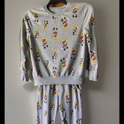 Disney Mickey Mouse 2 Pc Outfit 10/12 Top + Bottom 