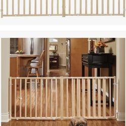 Extra-Wide Wood Dog Gate