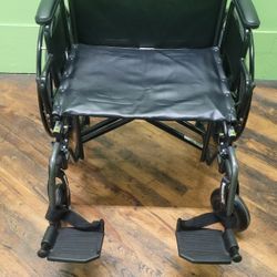 WHEELCHAIR BARIATRIC 24"  STEEL FRAME