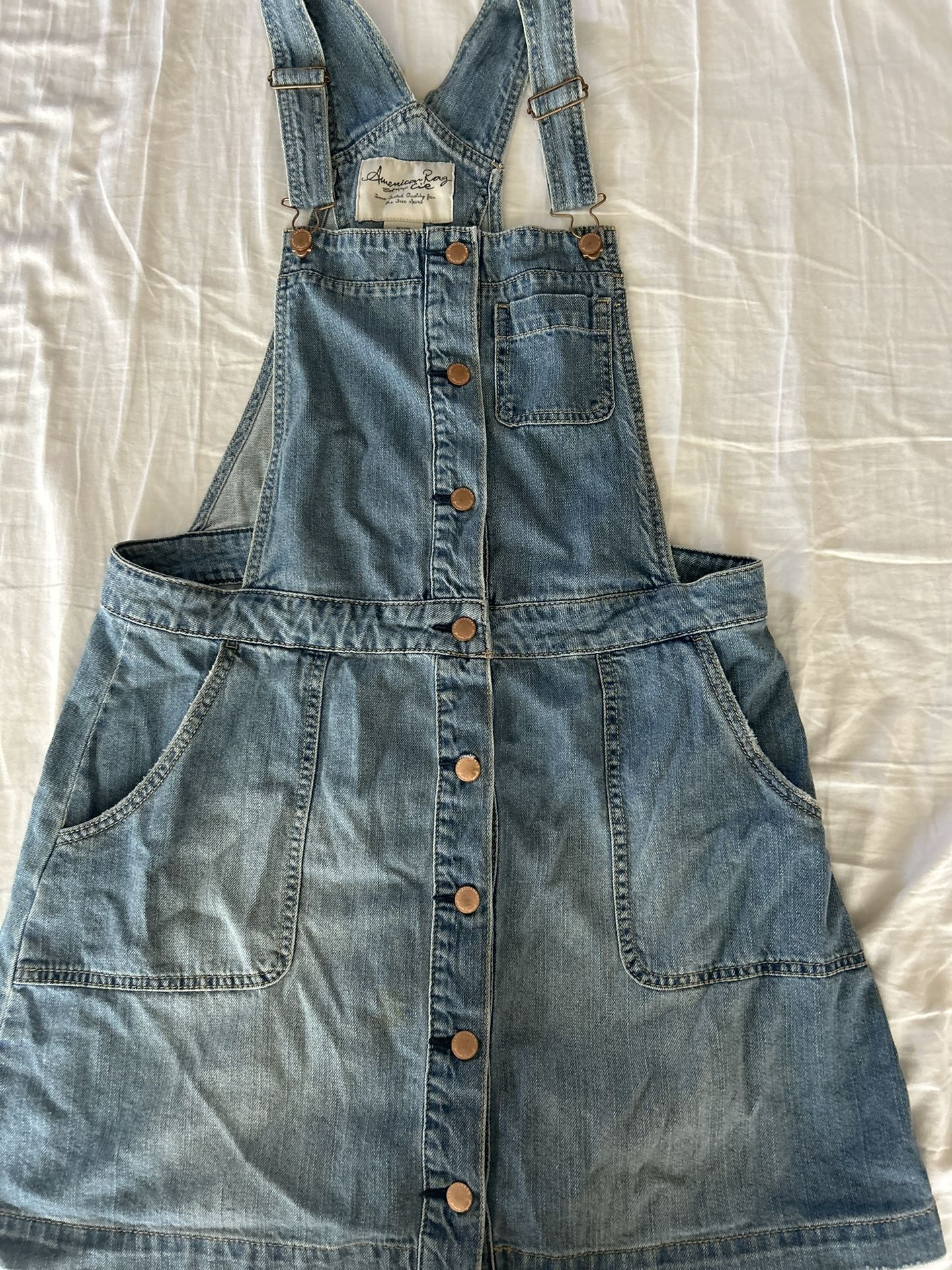Overall Denim Dress