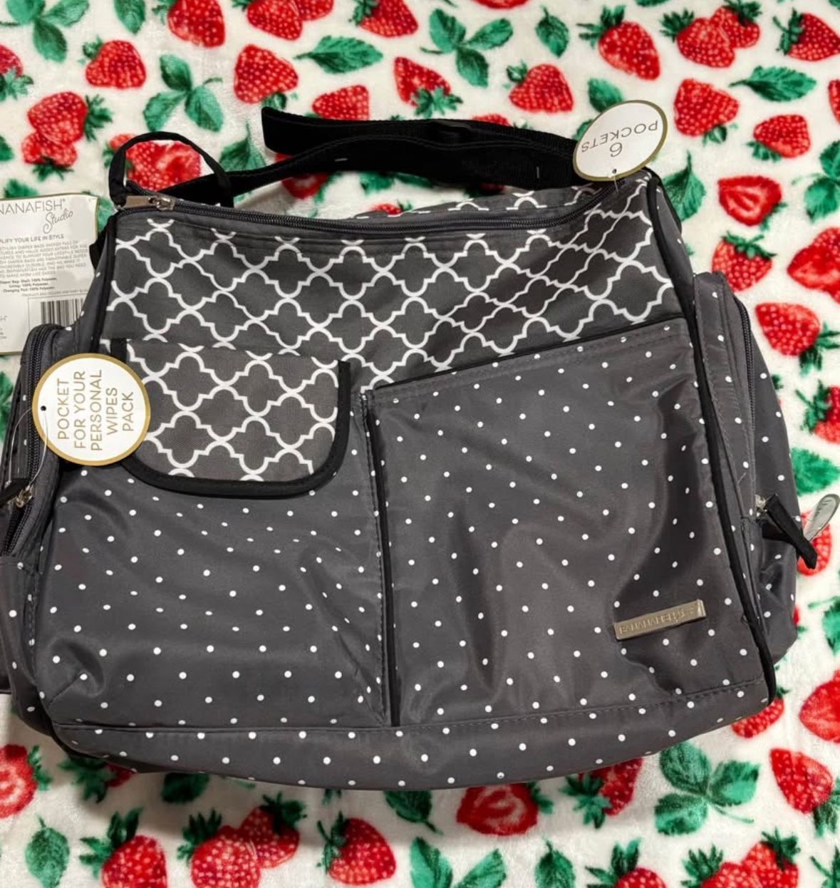 BananaFish Studio geometric pattern Baby Diaper Bag