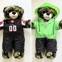 Build A Bear Workshop Football NFL Falcons 00 Camouflage Hoodie Plush Toy