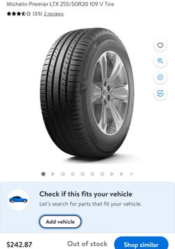 NEW MICHELIN PREMIERE LTX 255/50r20