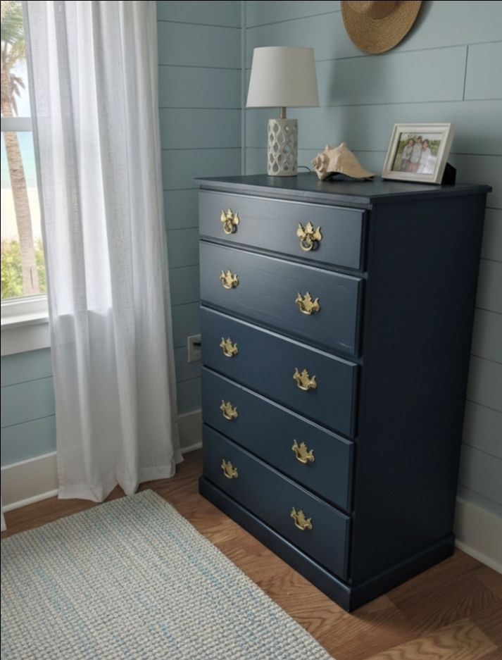 Refurbished solid wood dresser