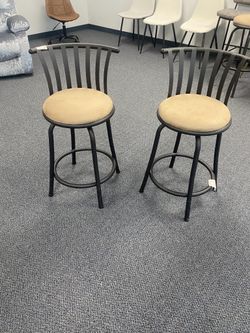 Barstools Set Of 2 Chairs
