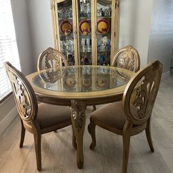 Dining Set For 4  with China Cabinet 