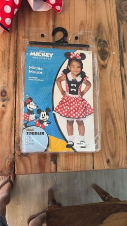 Halloween Toddler Minnie Mouse Costume-5T/6T