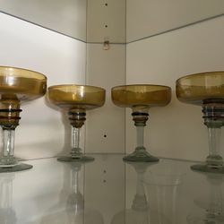 Set Of 4 Margarita Glasses