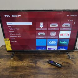 32" Inch Roku Smart TV Television Televisor 