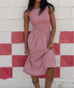 Red Gingham dress