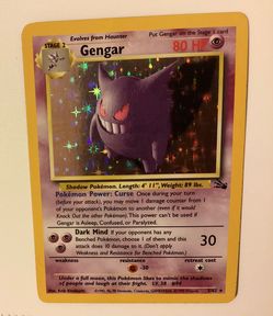 Gengar Holo Rare Pokémon Fossil MP