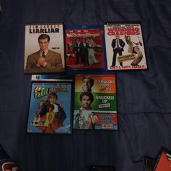 The 40 Year Old Virgin, Knocked Up Unrated, Forgetting Sarah Marshall Unrated, The Wedding Ringer,  Gold Member, Wedding Crashers and  Liar Liar