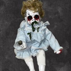 One of a kind hand painted doll