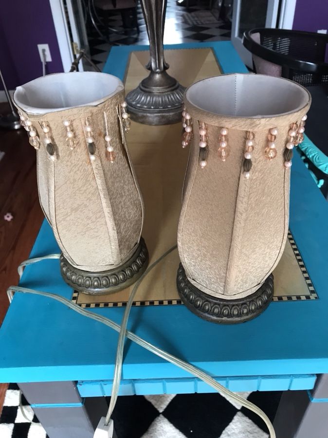 Vintage matching table lamps