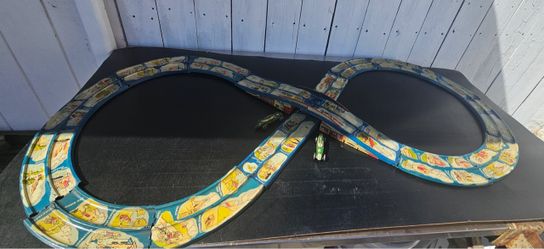 Vintage Marx Streamline Speedway 1930's Tin Track Set