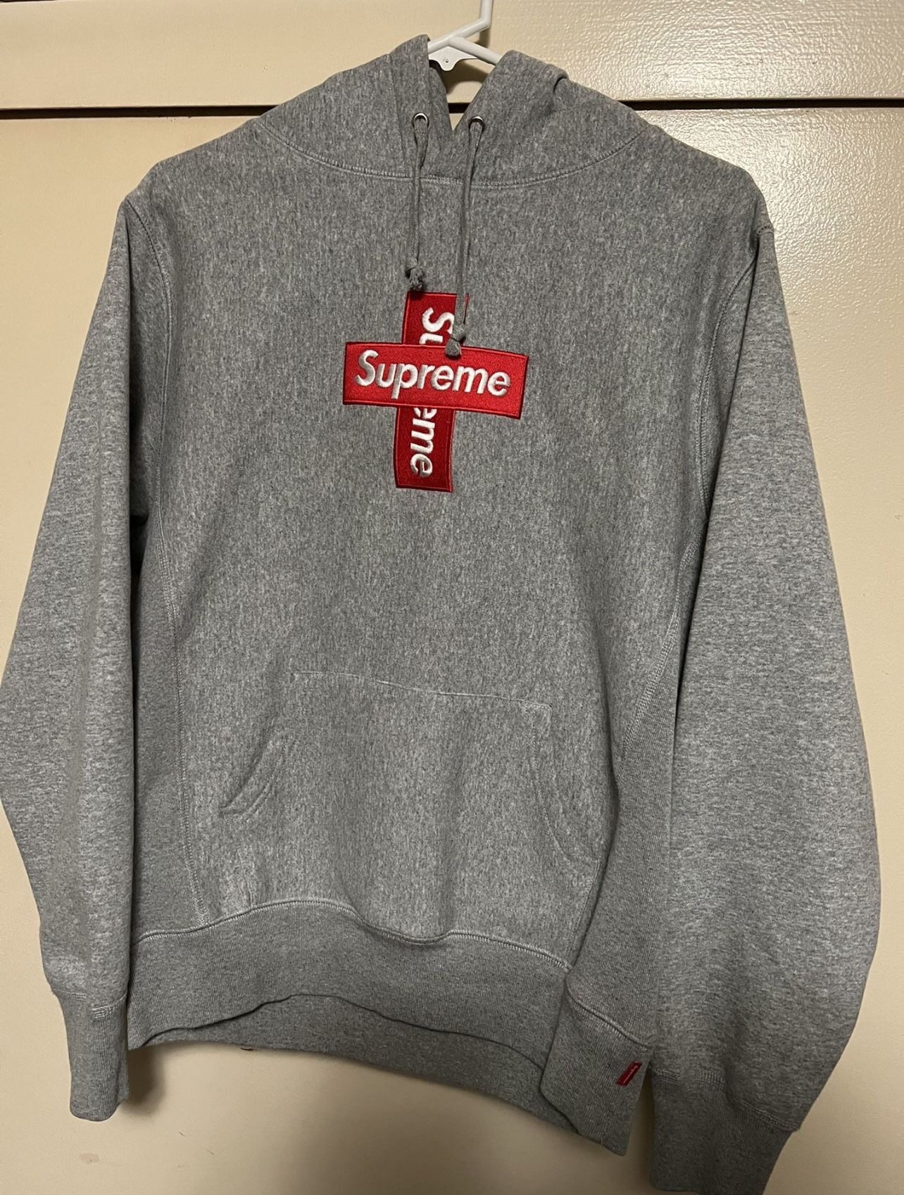 Supreme Box Logo Hoodie Grey Cross Small for Sale in Irwindale, CA