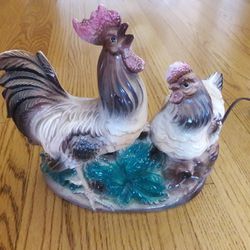 Vintage 1959 mid century Maddux of California Rooster Chicken TV lamp