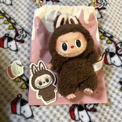 Authentic Labubu Chestnut Cocoa Exciting Macaron Series