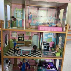 Wooden Dollhouse – Gently Used – $25