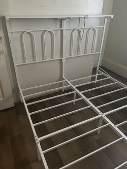 Queen platform bed frame