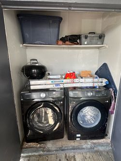Samsung full-size washer and dryer