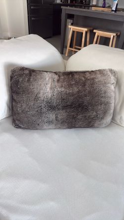 Faux fur pillows