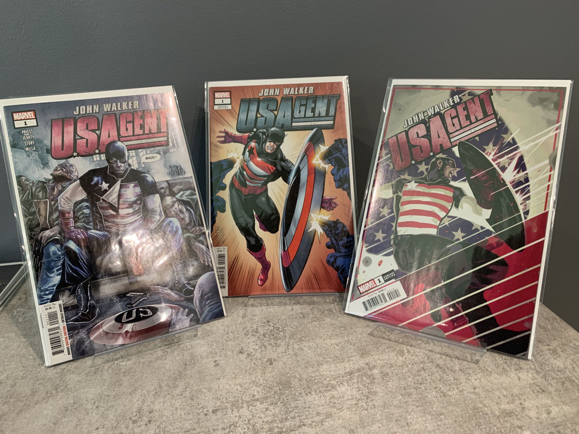 U.S. Agent #1 (Marvel Comics, 2021) Three Cover Set