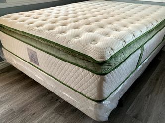 Calking Organic Elite Superior Hybrid Cool Gel Memory Foam Pillow Top 14inch Mattress