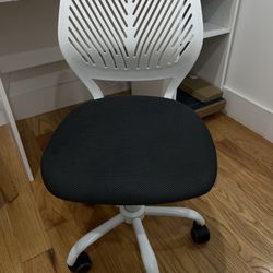 White and Black Office Chair
