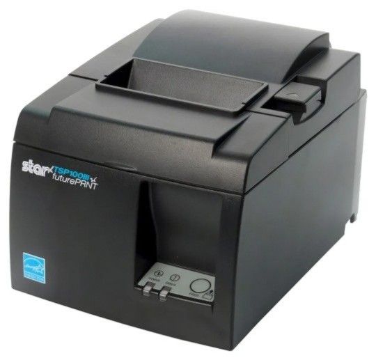 Star Micronics TSP143IIIBi Bluetooth Thermal Receipt Printer for iOS, Android, and Windows with Auto-cutter and Internal Power Supply - Gray